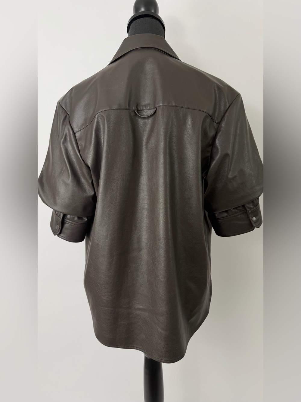 The Pia Vegan Leather Shirt - Picture 4 of 5